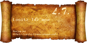 Lositz Tímea névjegykártya
